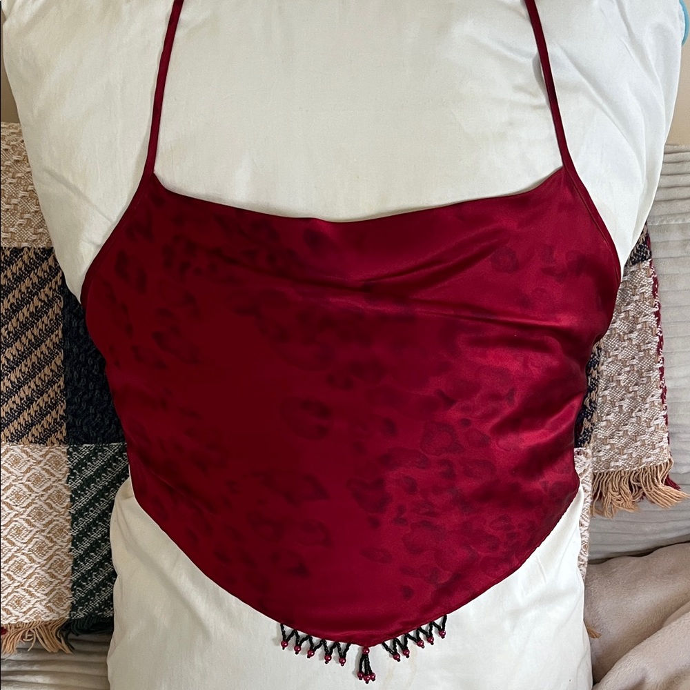 Victoria's Secret Red Satin Cami Top